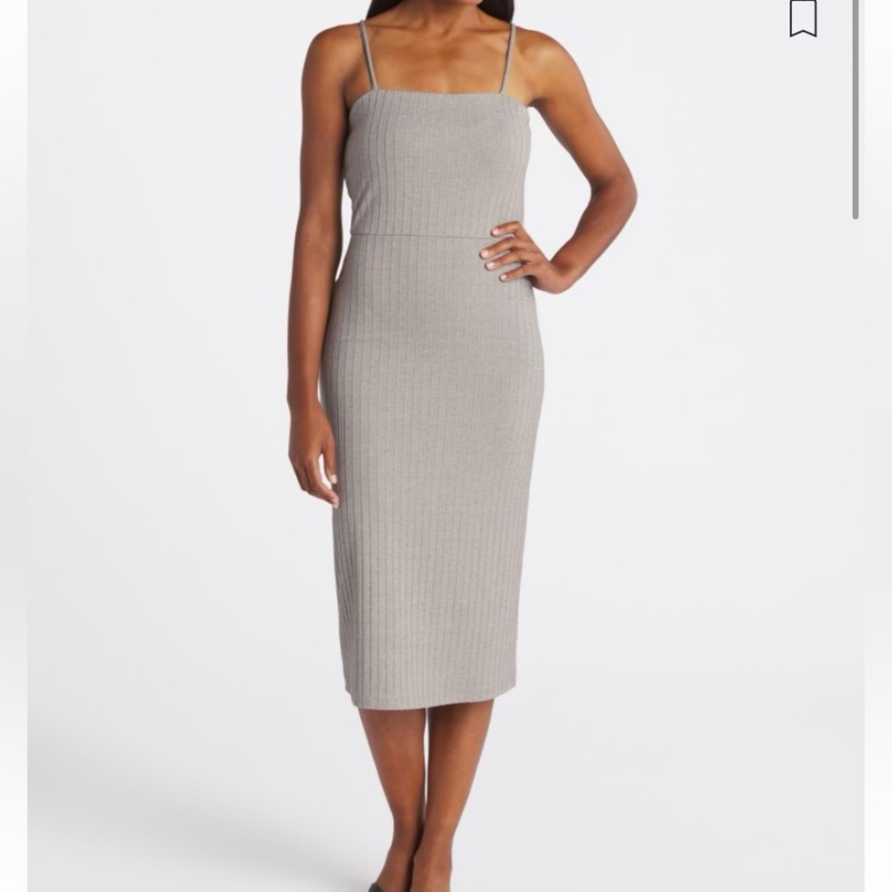 LIKE NEW Socialite Small Petite Corinne Fitted Knit Strappy Back Dress